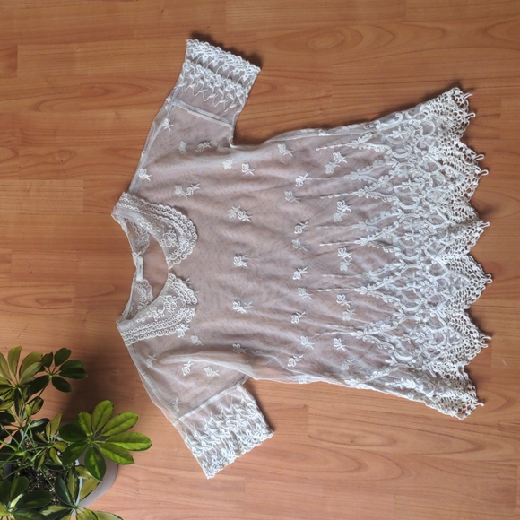 Sheer lace blouse - Picture 1 of 4